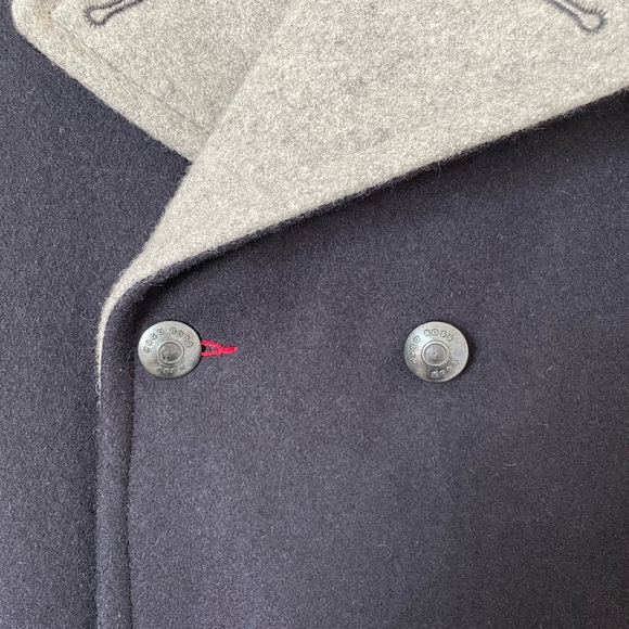 BOSS Hugo Boss Wool Coat Jacket, Blue & Grey, Boys Size 12-XS, NEW WITH TAG - Picture 6 of 12